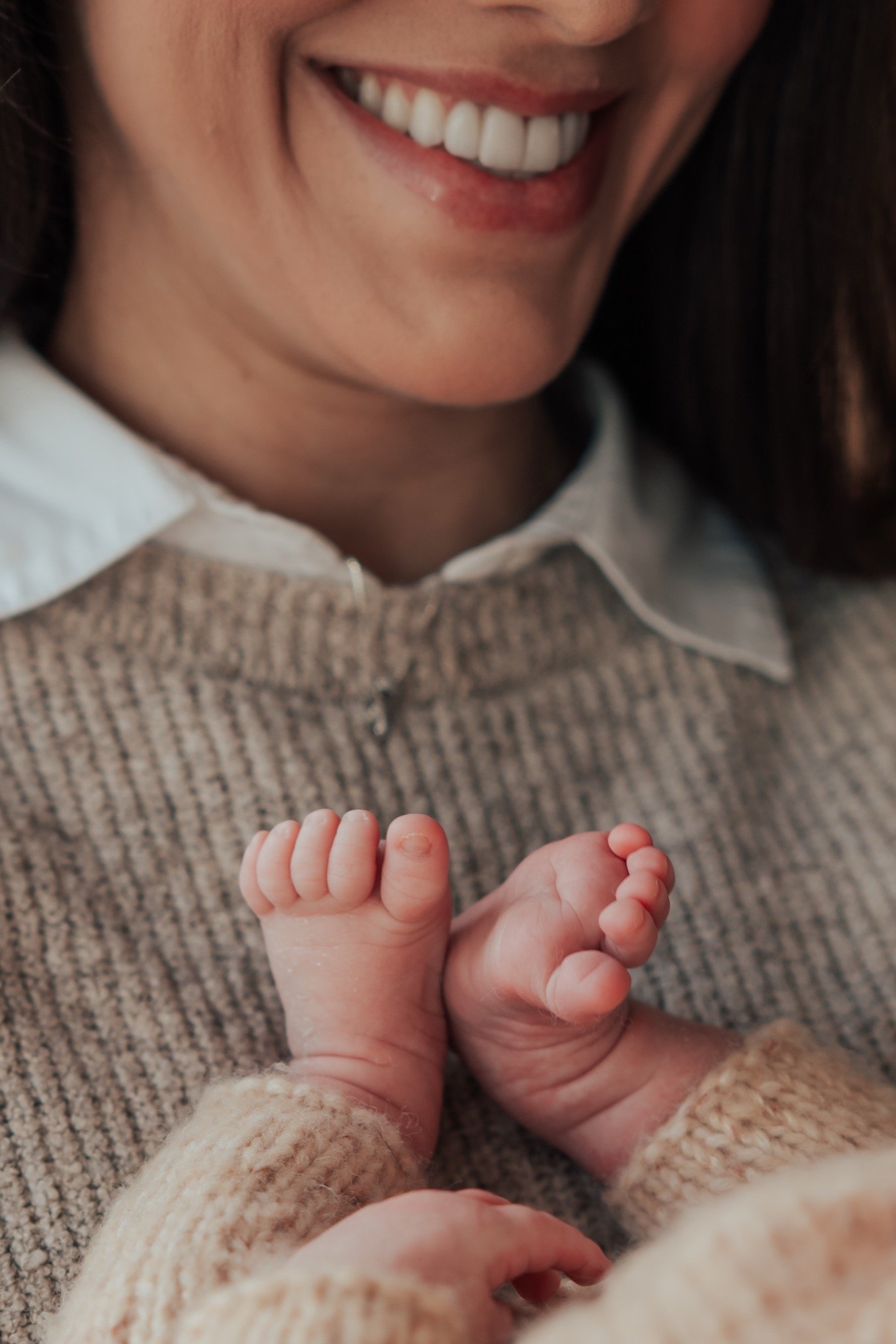 Bebê recém-nascido no ensaio newborn